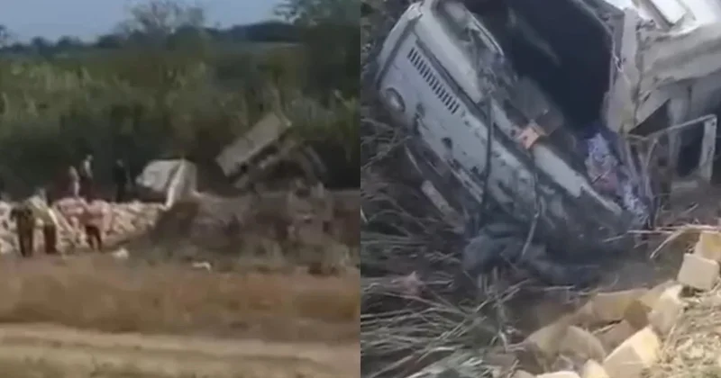 Bakı Qazax yolundakı dəhşətli qəzanın ANBAAN GÖRÜNTÜLƏRİ