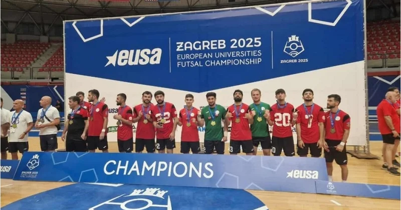 Azərbaycanlı tələbələr Avropa Universitetləri Futzal Çempionatının qalibi olub