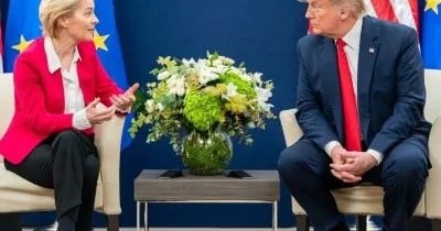 Fon der Leyen və Tramp ticarət əlaqələrini müzakirə etmək üçün görüşür