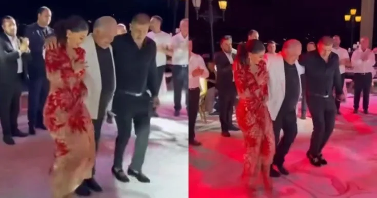 Günelin atası və qardaşı ilə rəqsi Video