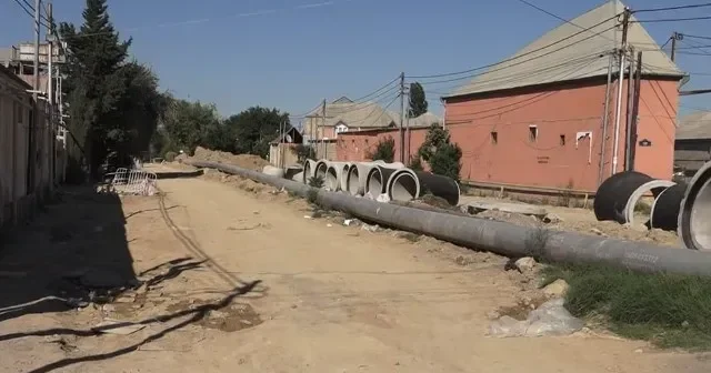 Biləcəridə təmir olunan yol yenidən çökdü VİDEO