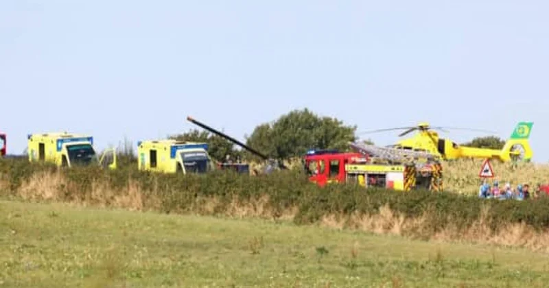 İngiltərədə helikopter qəzaya uğrayıb, ölənlər var