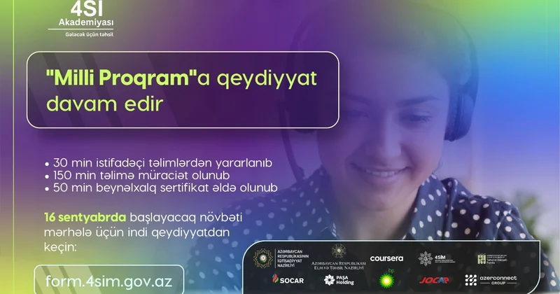 30 min vətəndaş “Milli Proqram” çərçivəsində təlimlərdən yararlanıb