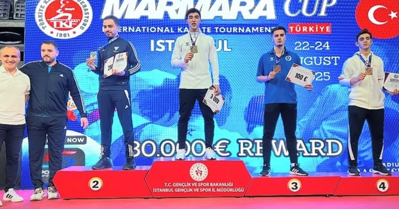 Azərbaycan karateçiləri “Marmara Cup”da birinci yeri tutublar FOTOLAR