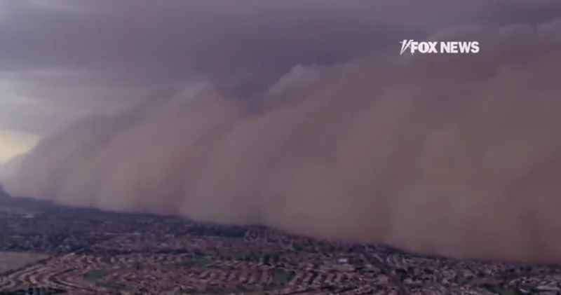 Американская Аризона во власти пыльной бури ВИДЕО