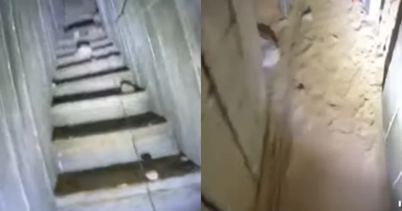 İsrail ordusu HƏMAS ın yeni tunellərini nümayiş etdirib: Yataq otaqları, mətbəx, silah anbarları...