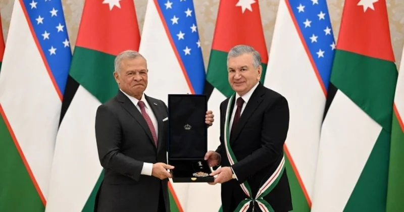 Şavkat Mirziyoyev İordaniyanın ən yüksək ordeni ilə təltif edildi