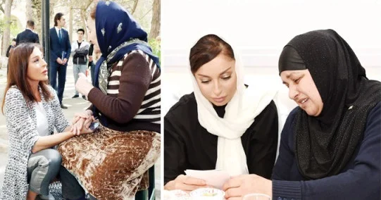 Şəhid ailələri: Mehriban xanım hər zaman yanımızdadır!