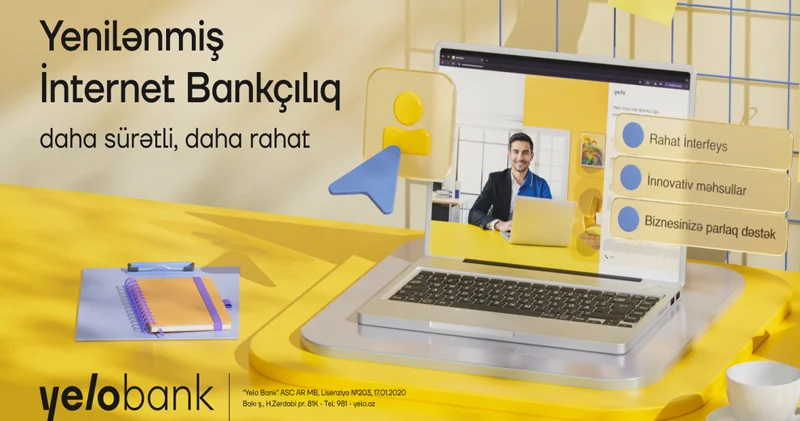 İlk dəfə: reysqabağı yoxlama ödənişləri Yelo Bank da!