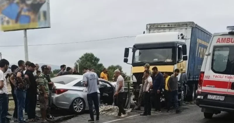 Смертельное столкновение легковушки и грузовика в Шабране ВИДЕО