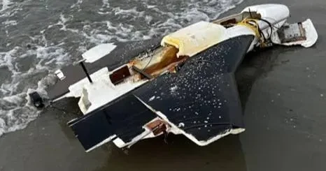 Çimərlikdə dron qalıqları TAPILDI