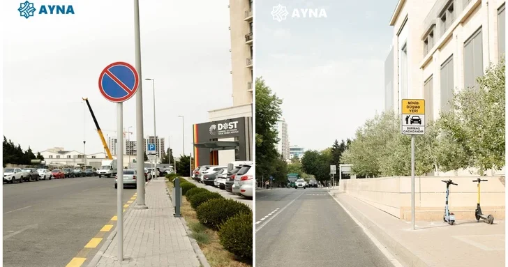 В Баку по 10 адресам организованы новые зоны посадки и высадки пассажиров и стоянки такси AYNA