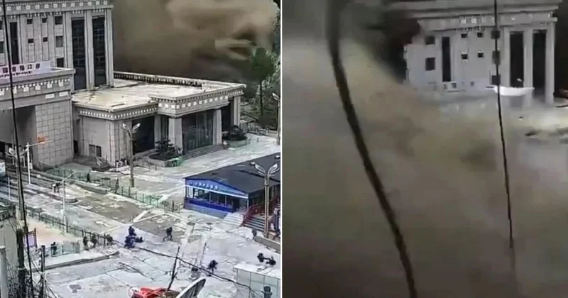 Bir neçə saniyə ərzində bütün şəhəri uddu! Yüzlərlə itkin var