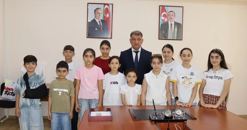 Samuxda şəhid övladları ilə görüş keçirilib FOTO