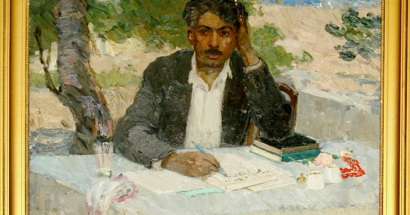 Azərbaycan muzeylərinin nadir eksponatları: Səməd Vurğunun portreti