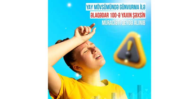 Yay mövsümündə günvurma ilə əlaqədar 100 ə yaxın şəxsin müraciəti qeydə alınıb