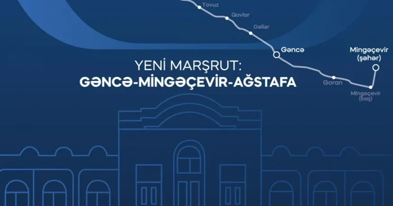 ADY Gəncə Mingəçevirə müasir qatarla səfərlərə başlayır
