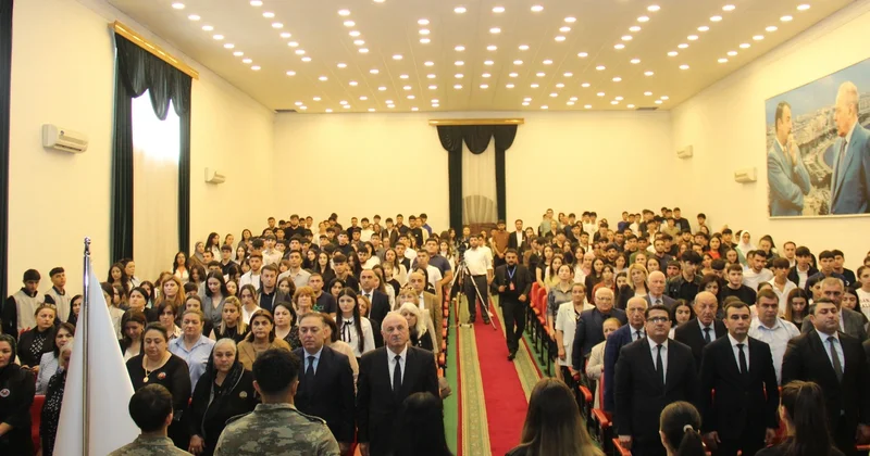 Mingəçevir Dövlət Universitetində 27 Sentyabr Anım Gününə həsr olunmuş ədəbi bədii tədbir keçirilib