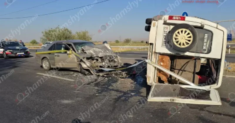 Ermənistanda qəza olub Yaralananlar var