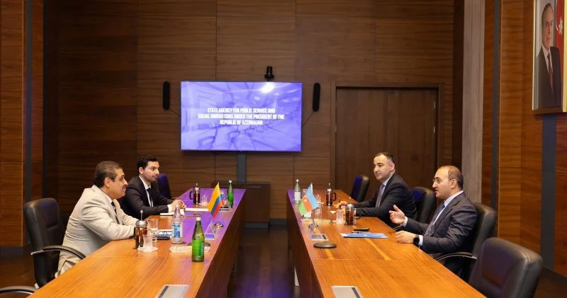 Qırğızıstanın və Kolumbiyanın səfirləri “ASAN xidmət”də FOTOLAR