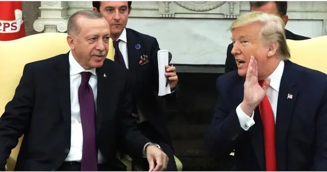 Tramp Ərdoğanla görüşdə Ermənistan Azərbaycan arasında sülh prosesinə verdiyi töhfələrə toxunub