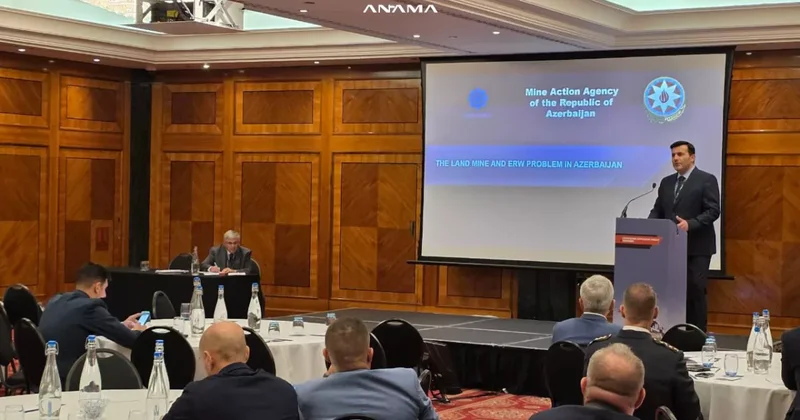 ANAMA о масштабах минной проблемы в Азербайджане Международная конференция в Лондоне / Фото