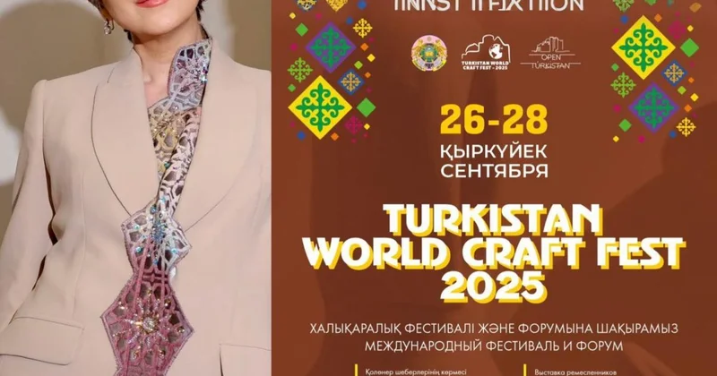 Türkıstan “Sənətkarlar şəhərciyi”nin açılışında Gülnarə Xəlilovanın kolleksiyası təqdim olunacaq