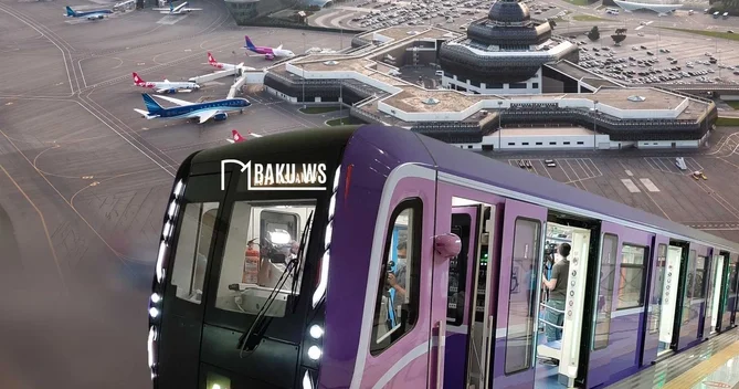 Aeroporta metro çəkiləcək? RƏSMİ CAVAB