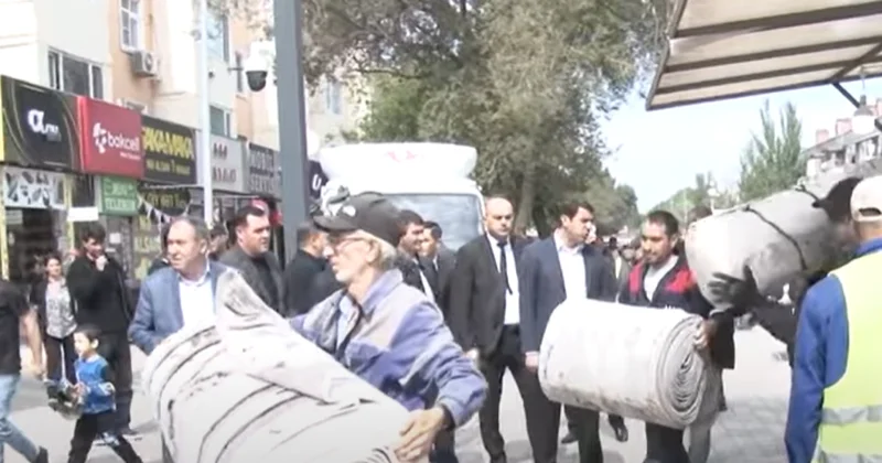 “Göz yaşları içində gülüş” Yenə kino çəkənlər gəlib, küçə ticarətini təmizləyirlər