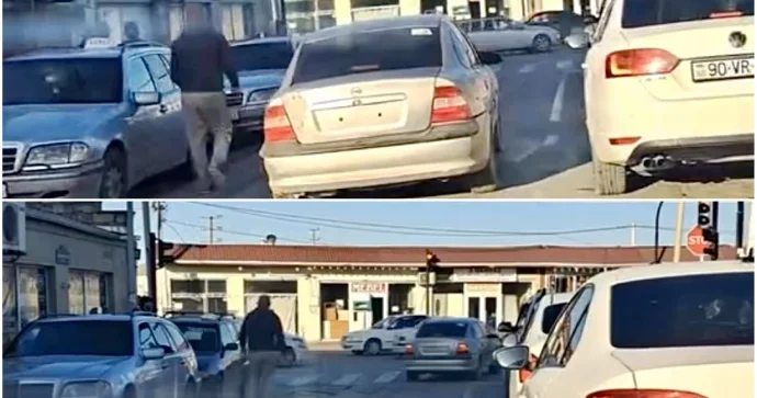 Binədə “qazi” sürücü nömrəsiz “Opel”lə qaydaları kobud şəkildə pozdu VİDEO