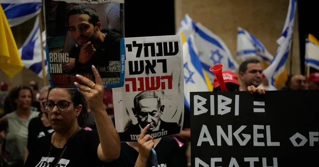 Nyu Yorkda Netanyahuya qarşı etiraz aksiyası keçirildi