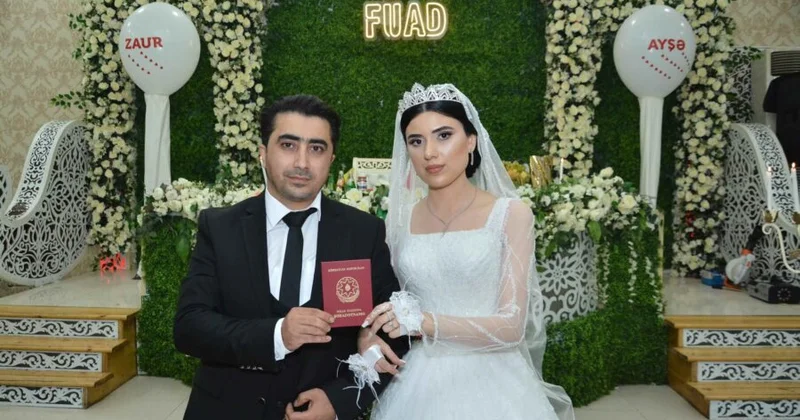 Ağstafalı qazi ailə həyatı qurdu FOTOLAR