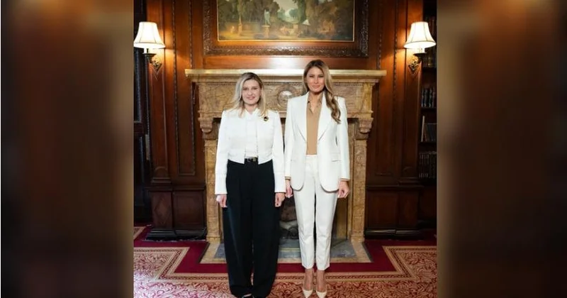 Zelenskinin xanımı Melaniya Trampla fotosunu paylaşdı