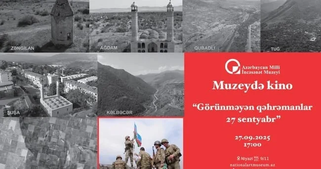 27 sentyabr Anım Günündə Azərbaycan Milli İncəsənət Muzeyində film nümayişi keçiriləcək