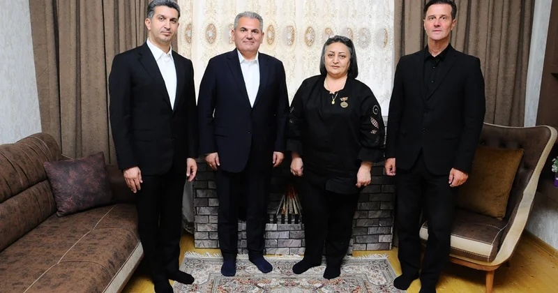 Naftalanda Şəhid Bəxtiyar Aslanovun ailəsi ziyarət olunub FOTOLAR