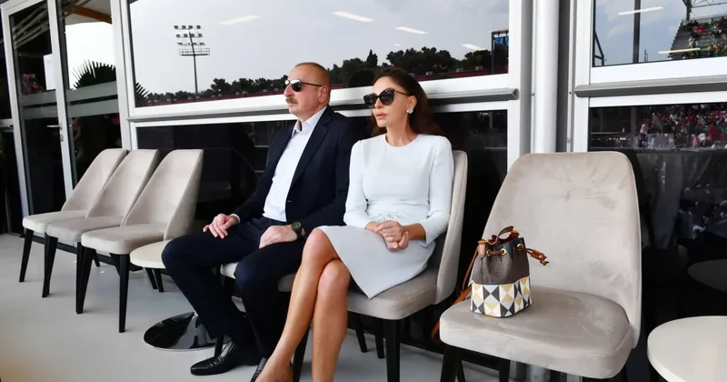 Prezident və birinci xanım “Formula 1“ə baxırlar