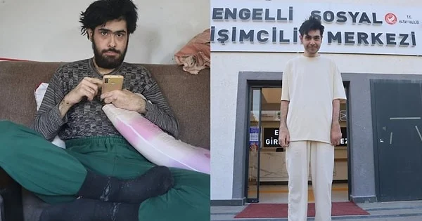 Zəlzələdən 3 il sonra evdən çıxan şəxs yenidən evə qapandı VİDEO