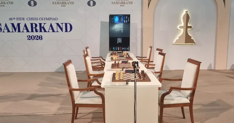Olimpiadada şahmat təşkilatlarının rəhbərləri də lövhə arxasına keçiblər SƏMƏRQƏNDDƏN