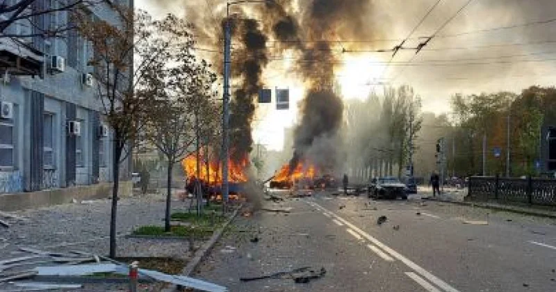 Взрыв в Киеве видео