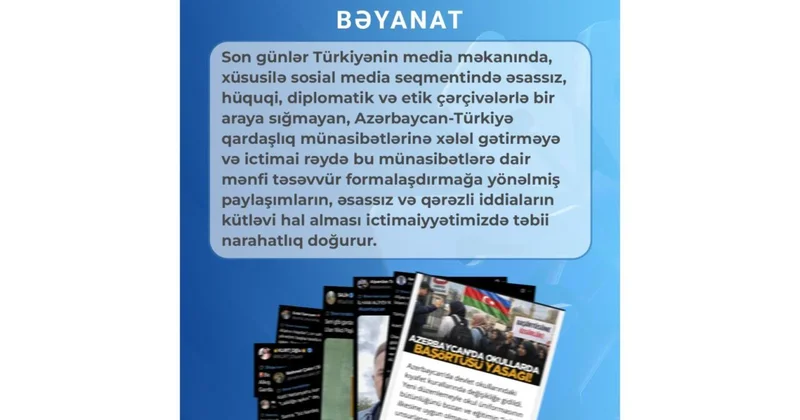 Azərbaycan tərəfi Türkiyə mediasında baş verən prosesləri diqqətlə izləyir Media və Yayım Şurası