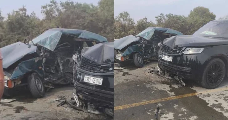 В Зардабском районе произошло смертельное ДТП с участием двух автомобилей