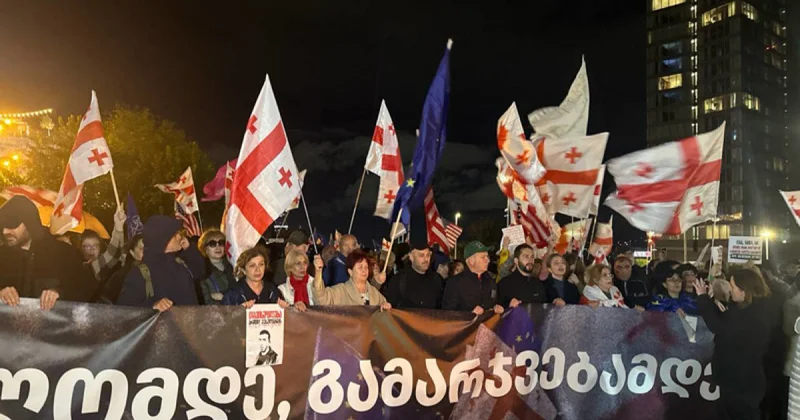 В Тбилиси возобновились протесты против правительства