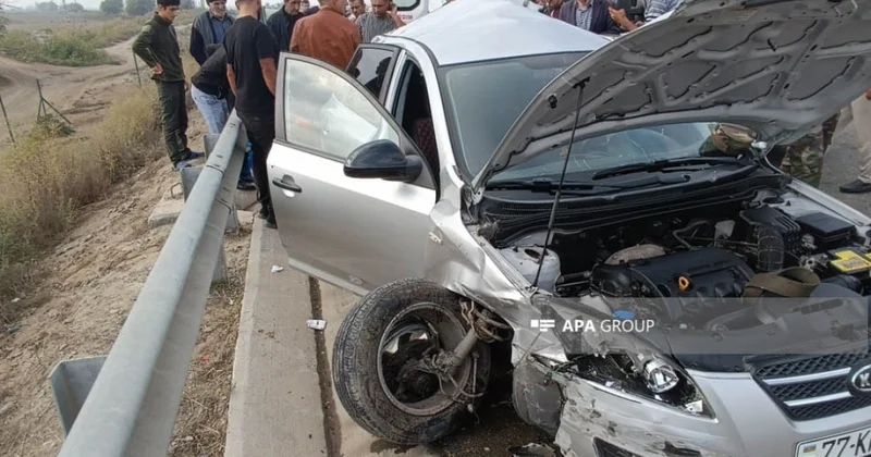 Bakı Astara yolunda qəza baş verib, 5 nəfər xəsarət alıb FOTOLENT