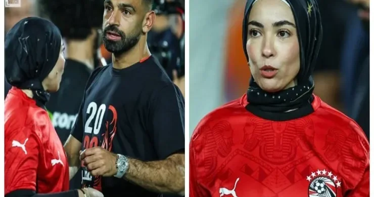 Məhəmməd Salahın həyat yoldaşı stadionda: Nadir hallarda rast gəlinən görüntü
