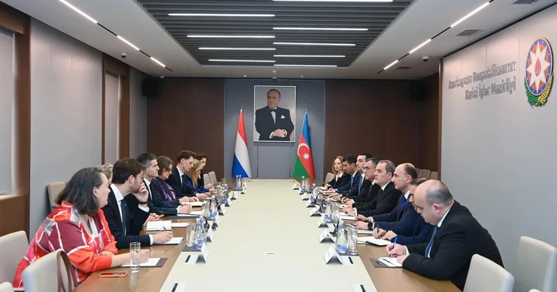 Ceyhun Bayramov niderlandlı həmkarını qəbul etdi