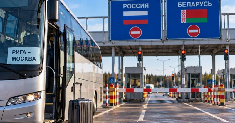Запрет автобусных рейсов в Россию и Беларусь: перевозчикам Латвии грозят многомиллионными убытки