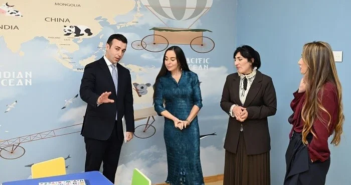 Leyla və Alyona Əliyevalar Şamaxıda açılışda Foto