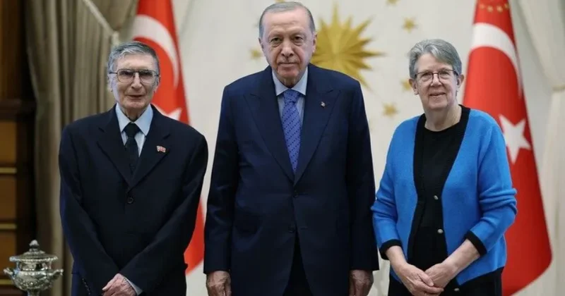 Ərdoğan Nobel mükafatı laureatı Əziz Sancarla görüşüb