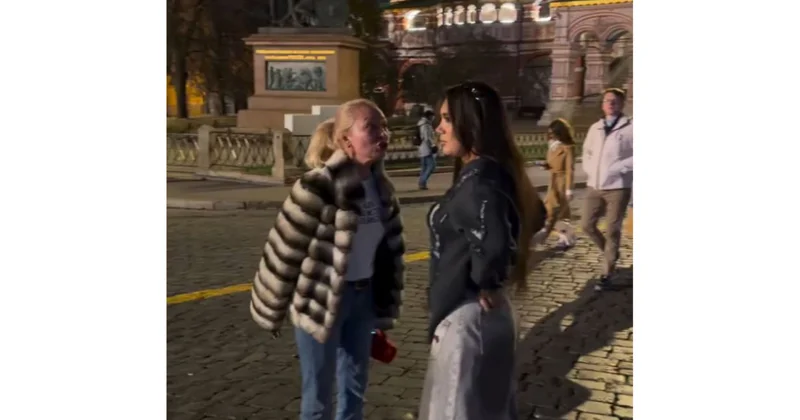 Rusiyalı qadın azərbaycanlı qızı kilsənin önündə şəkil çəkdirdiyi üçün qınadı (Video)