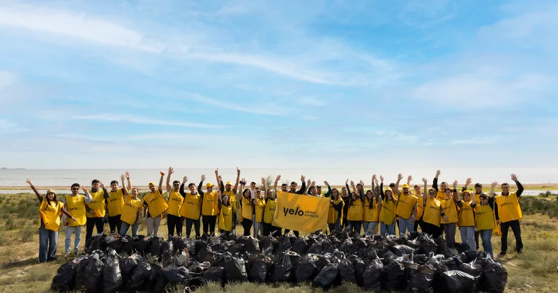 Yelo Bank провёл экологическую акцию по очистке побережья в Говсане (FOTO)